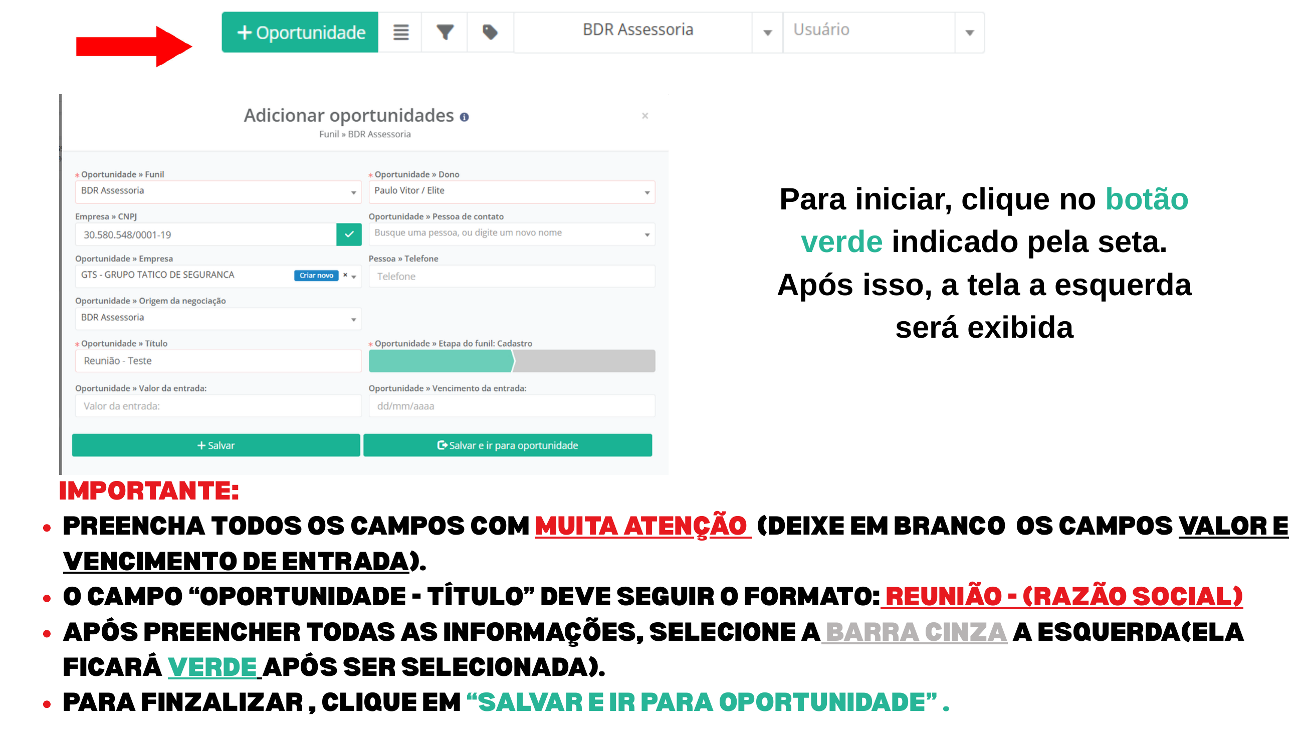 Print da etapa atual